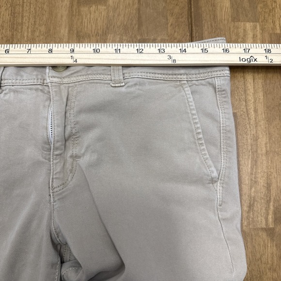 American Eagle kick boot chino pants women's 12XL long tan stretch preppy y2k - Picture 7 of 15